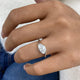 Veyra Diamond Engagement Ring White Gold 18k