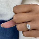 Veyra Diamond Engagement Ring White Gold 18k