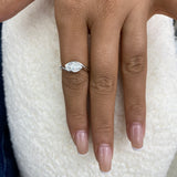 Veyra Diamond Engagement Ring White Gold 18k