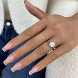 Romy Diamond Engagement Ring, Solid 18K Gold