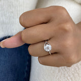 Romy Diamond Engagement Ring, Solid 18K Gold