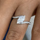 Alurea Diamond Engagement Ring White Gold 18k