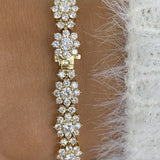 Diamond Tennis Bracelet 6.69 ct Yellow Gold