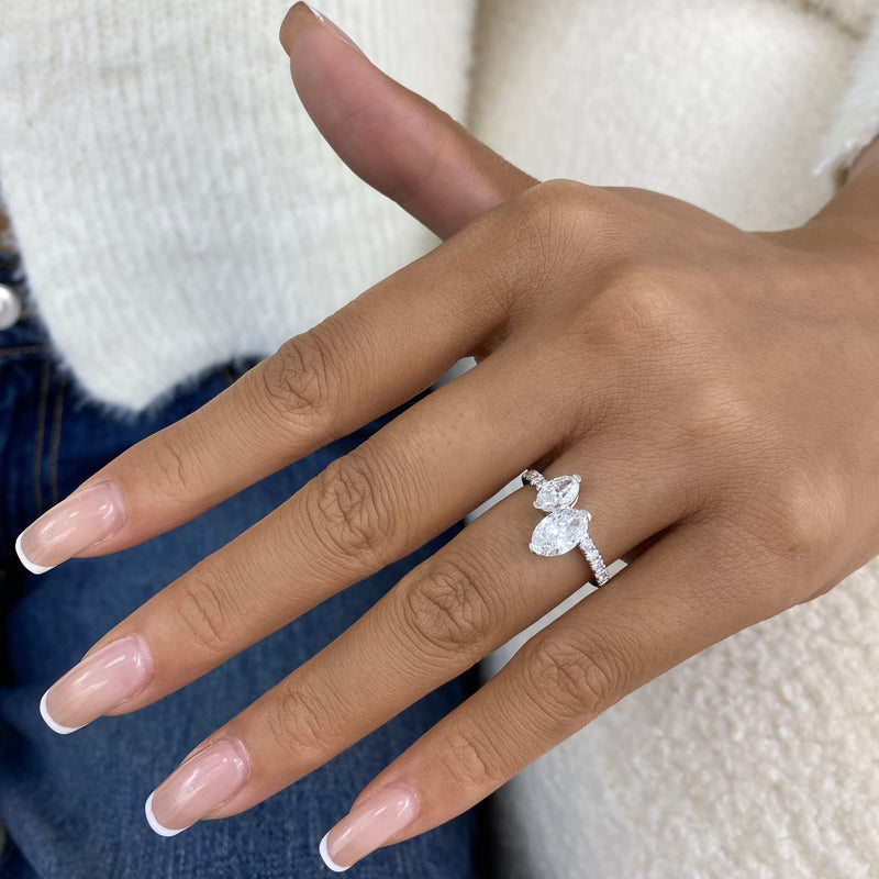 Engagement Ring 1.73 Carat White Gold