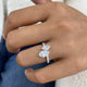 Aurenne Diamond Engagement Ring White Gold 18k