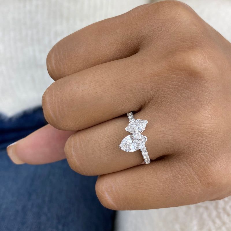 Engagement Ring 1.73 Carat White Gold