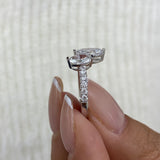 Engagement Ring 1.73 Carat White Gold