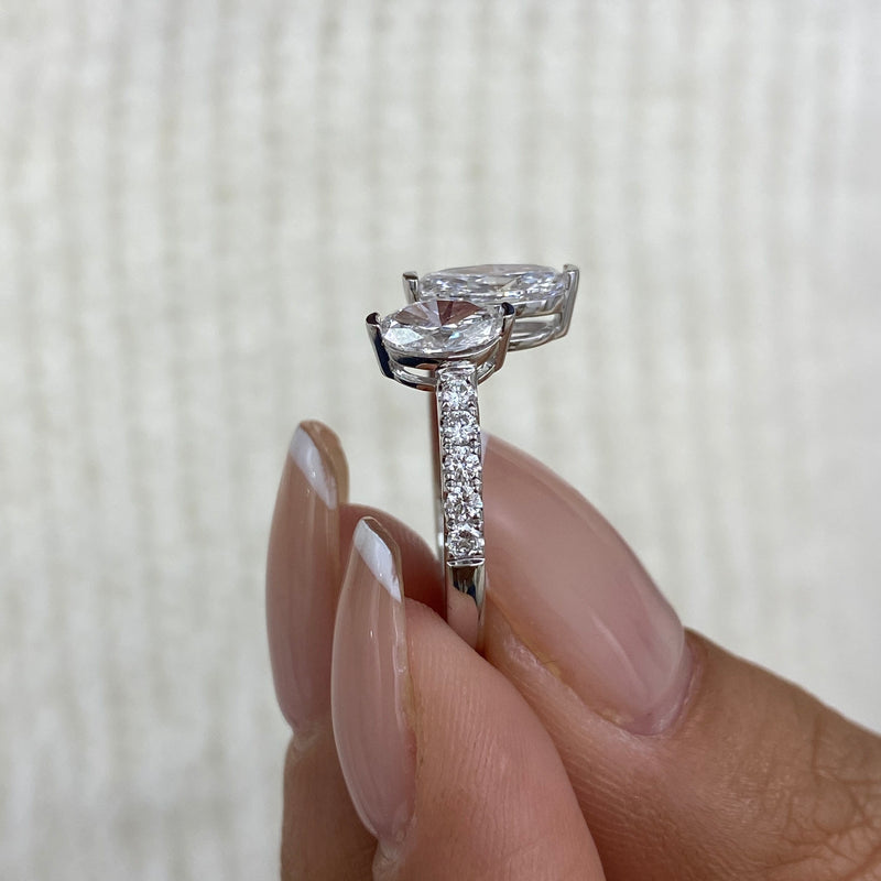 Engagement Ring 1.73 Carat White Gold
