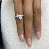 Engagement Ring 1.73 Carat White Gold