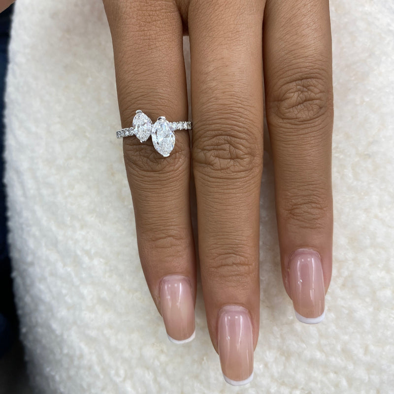 Engagement Ring 1.73 Carat White Gold