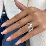Diamond 2 Stone Ring 1.46 ct Rose Gold
