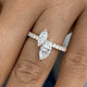 Diamond 2 Stone Ring 1.46 ct Rose Gold