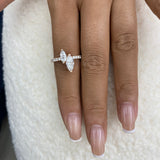Diamond 2 Stone Ring 1.46 ct Rose Gold