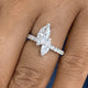 Diamond 2 Stone Ring 1.38 ct White Gold