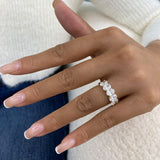 Diamond Band Ring 2.62 ct Yellow Gold