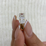 Diamond Band Ring 2.62 ct Yellow Gold