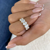 Diamond Band Ring 2.62 ct Yellow Gold