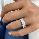 Diamond Band Ring 2.65 ct White Gold
