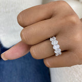Diamond Band Ring 2.65 ct White Gold