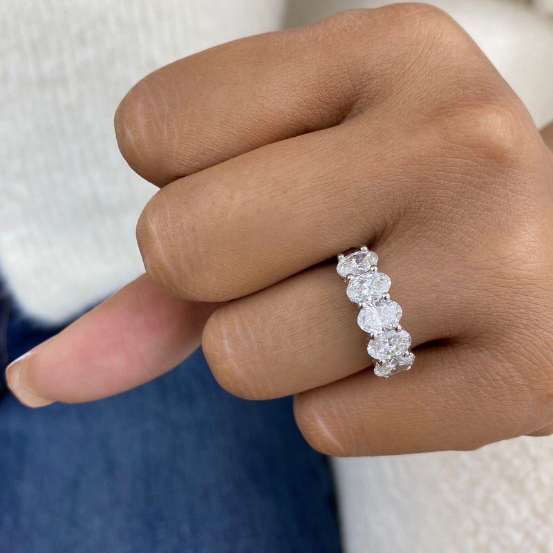 Diamond Band Ring 2.65 ct White Gold