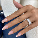 Diamond Band Ring 2.65 ct White Gold