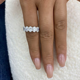 Diamond Band Ring 2.65 ct White Gold