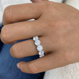 Diamond Band Ring 3.50 ct White Gold