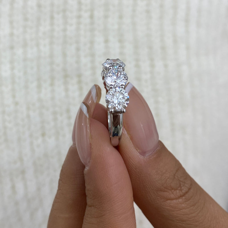 Diamond Band Ring 3.50 ct White Gold