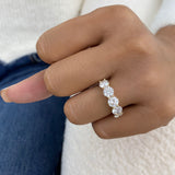 Diamond Band Ring 3.50 ct Yellow Gold