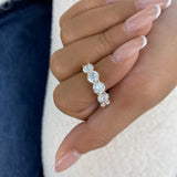Diamond Band Ring 3.50 ct Yellow Gold
