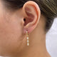 Diamond Dangle Earrings 0.6 ct Yellow Gold