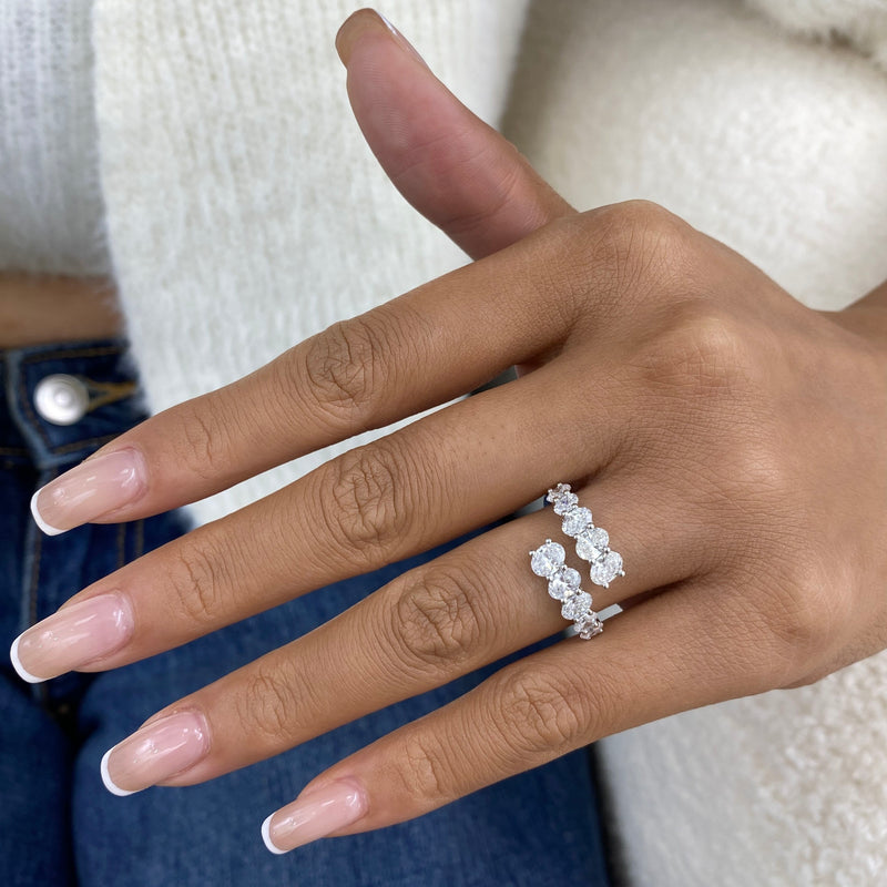 Diamond Band Ring 1.93 ct White Gold