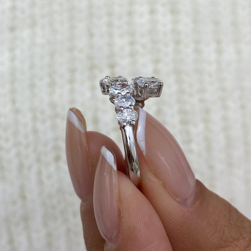 Diamond Band Ring 1.93 ct White Gold