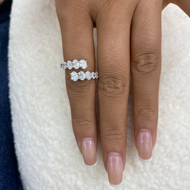 Diamond Band Ring 1.93 ct White Gold
