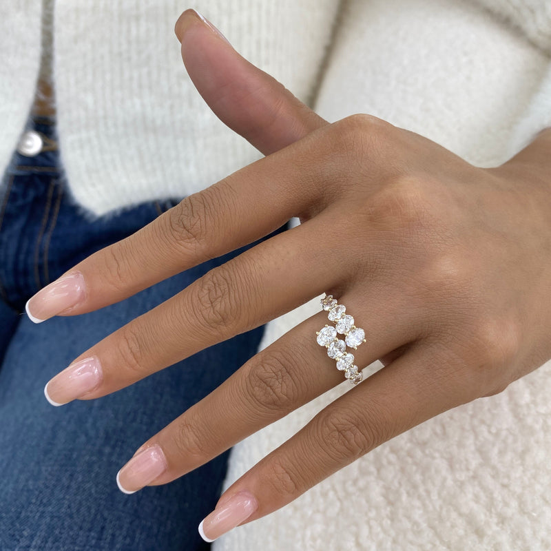 Diamond Band Ring 1.93 ct Yellow Gold