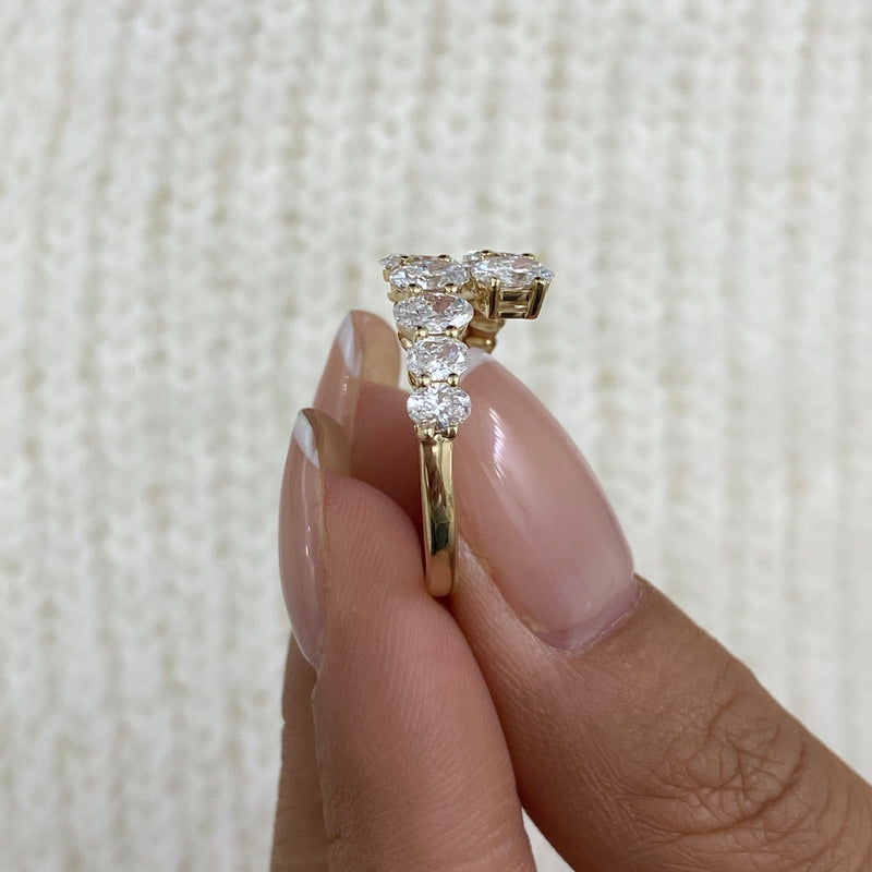 Diamond Band Ring 1.93 ct Yellow Gold