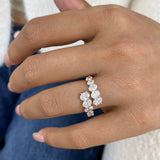 Diamond Band Ring 1.93 ct Rose Gold