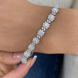 Diamond Tennis Bracelet 6.6 ct White Gold