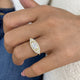 Diamond Halo Ring 1 ct Yellow Gold