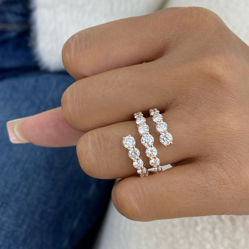 Diamond Wrap Ring 3.1 ct Rose Gold