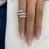 Diamond Wrap Ring 3.1 ct Rose Gold