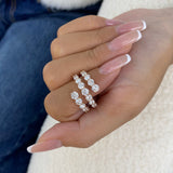 Diamond Wrap Ring 3.1 ct Rose Gold