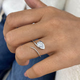 Diamond Promise Ring 0.7 ct White Gold