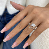 Diamond Promise Ring 0.7 ct White Gold