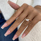 Diamond Promise Ring 0.7 ct Rose Gold