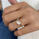 Diamond Promise Ring 0.7 ct Rose Gold