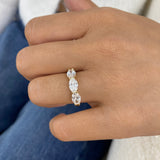 Diamond 3 Stone Ring 1.7 ct Yellow Gold