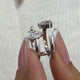 Diamond Two Stone Ring 1.7 ct White Gold