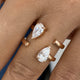 Diamond Two Stone Ring 1.5 ct Rose Gold