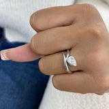 Diamond Solitaire Ring 0.7 ct White Gold